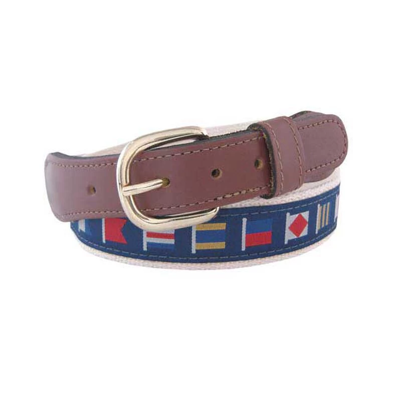 WEST MARINE Men's Code Flags Ribbon Belt