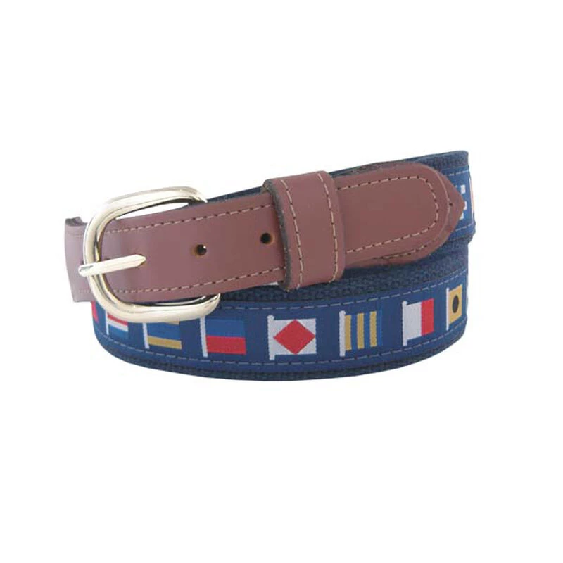 WEST MARINE Men's Code Flags Ribbon Belt - Image 2
