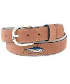 WEST MARINE Men's Yellow Fin Tuna Embroidered Belt