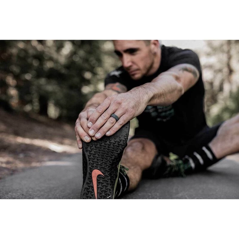 QALO Men's Crosshatch Q2X Silicone Ring, Size 10 - Image 3