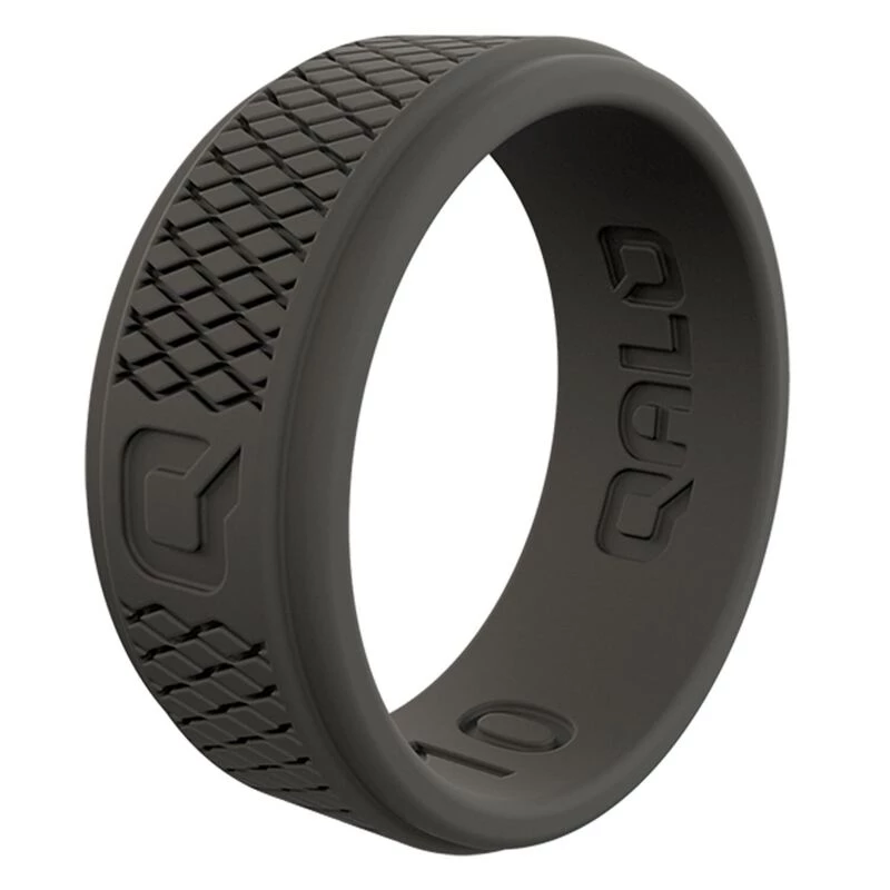 QALO Men's Crosshatch Q2X Silicone Ring, Size 11