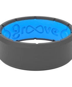 GROOVE LIFE Groove Ring Edge Deep Stone Grey Silicone Ring