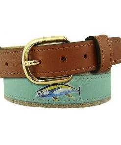 WEST MARINE Men's Leather Ribbon Belt