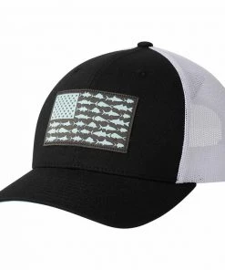 COLUMBIA Men's PFG Mesh Snap Back™ Fish Flag Ball Cap