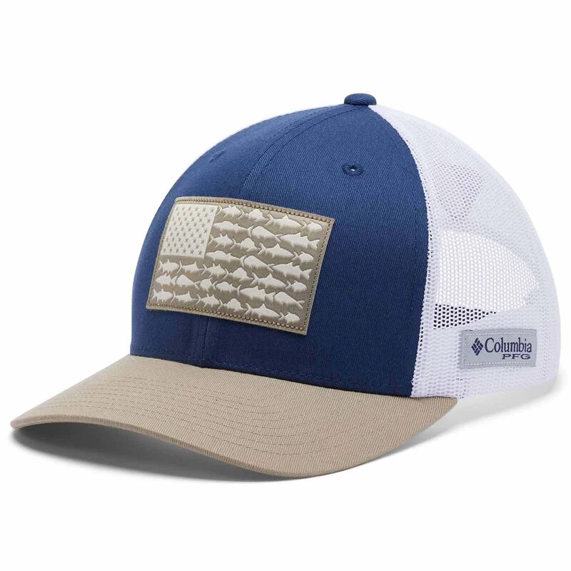 COLUMBIA Men's PFG Mesh Snap Back™ Fish Flag Ball Cap - Image 2