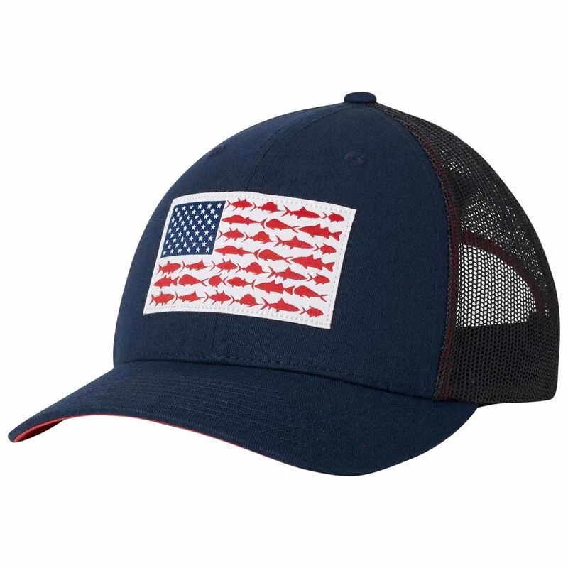 COLUMBIA Men's PFG Mesh Snap Back™ Fish Flag Ball Cap - Image 3
