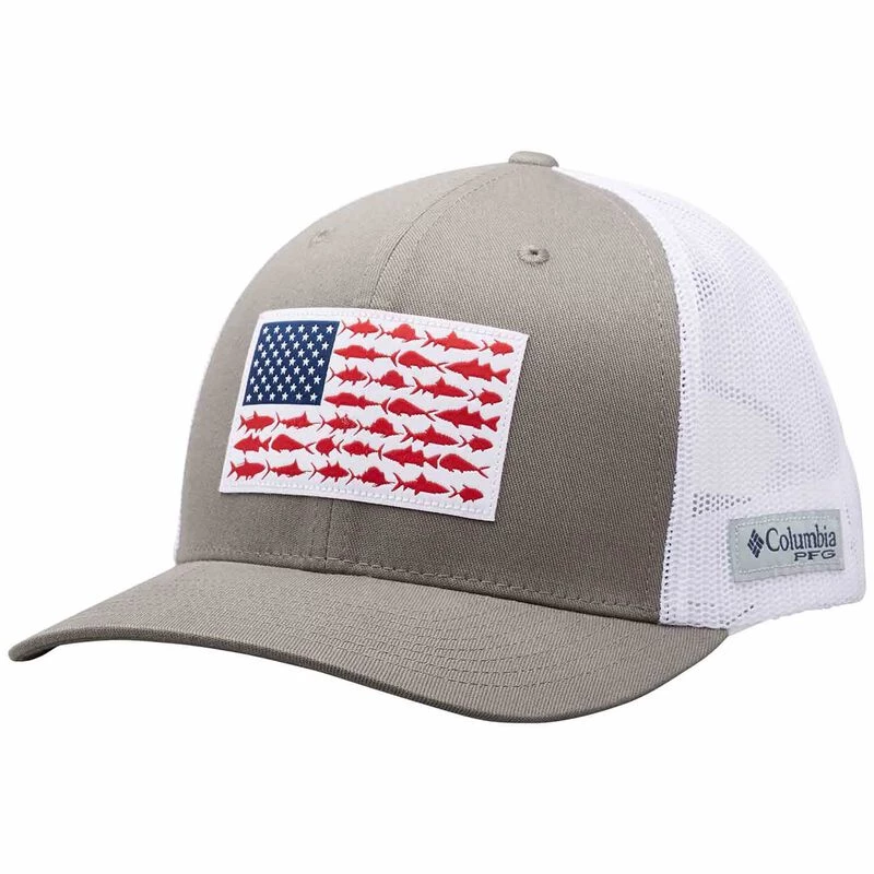 COLUMBIA Men's PFG Mesh Snap Back™ Fish Flag Ball Cap - Image 7