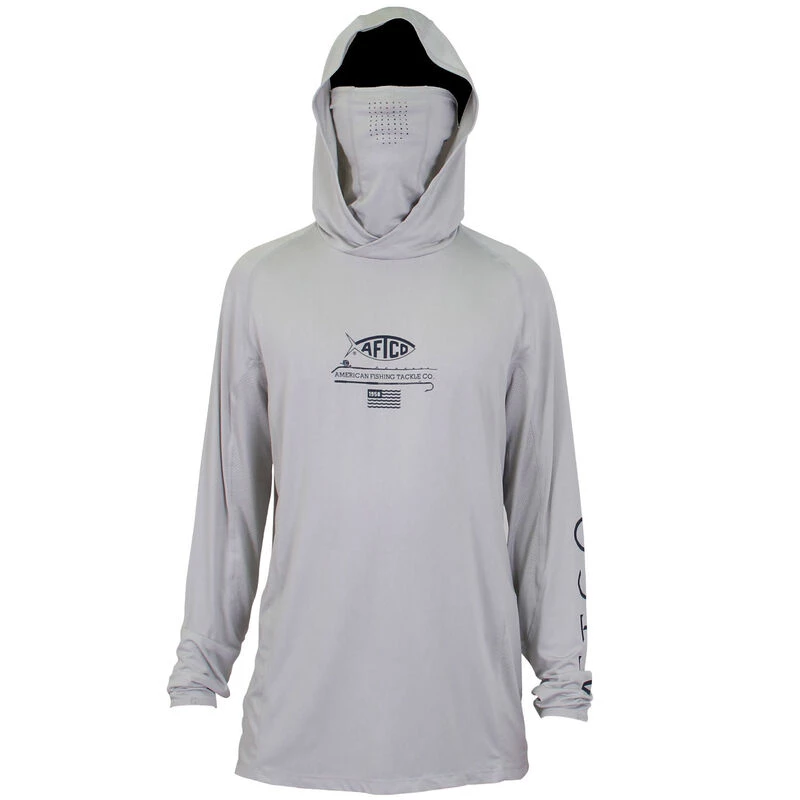 AFTCO Men's Barracuda Hooded Geo Cool Shirt - Image 3
