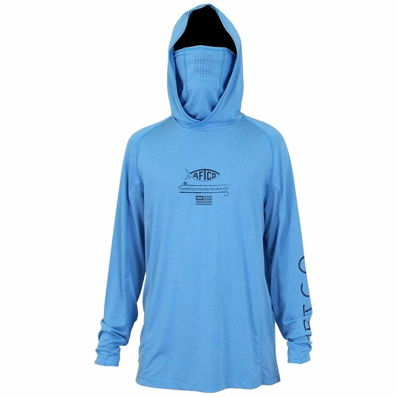 AFTCO Men's Barracuda Hooded Geo Cool Shirt - Image 4
