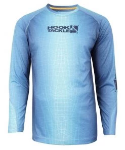 HOOK & TACKLE Men's Fractal Skin Wicked Dry & Cool Tech Shirt