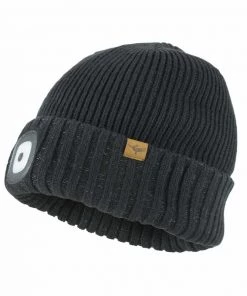 SEALSKINZ Waterproof Cold Weather LED Roll Cuff Beanie
