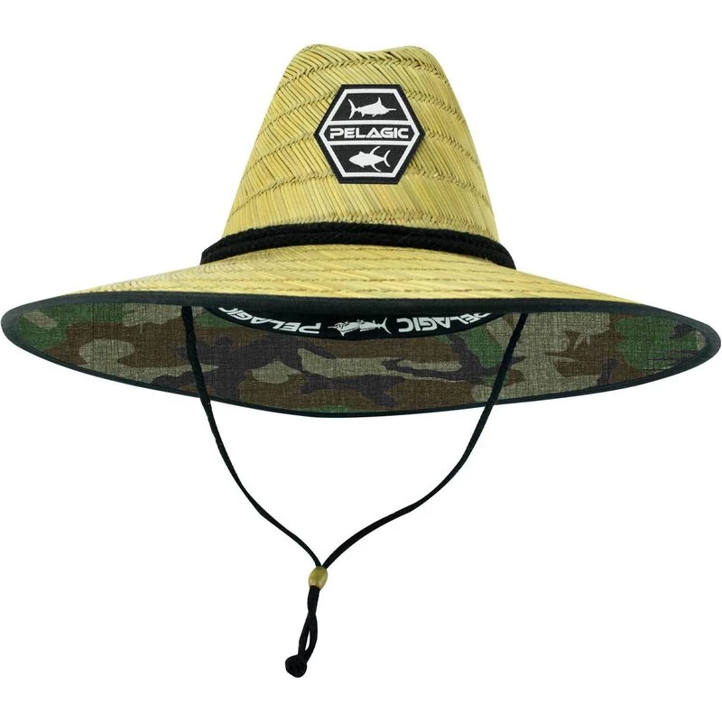 PELAGIC Baja Fish Camo Straw Hat