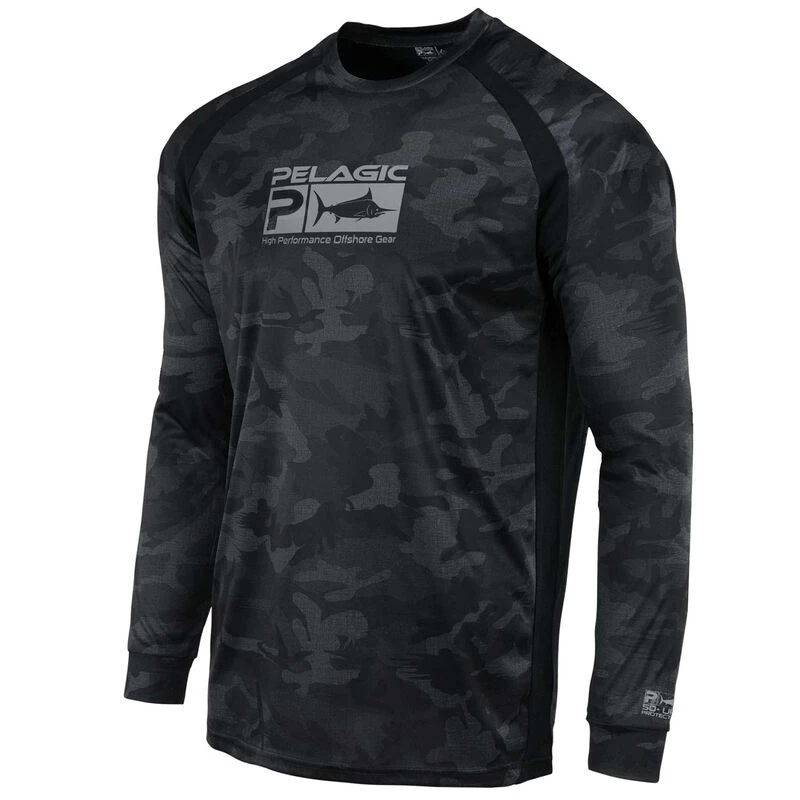 PELAGIC Men's VaporTek Fish Camo Tech Shirt