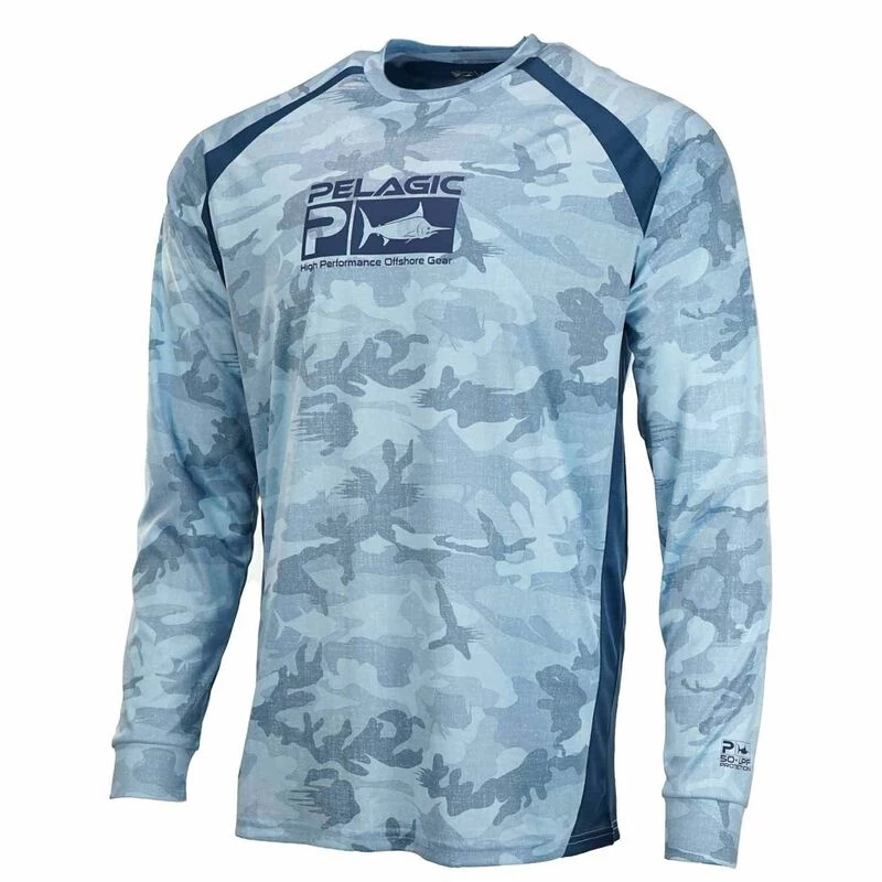 PELAGIC Men's VaporTek Fish Camo Tech Shirt - Image 3
