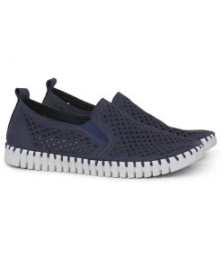 ILSE JACOBSEN Men's Double Gore Slip-On Shoes