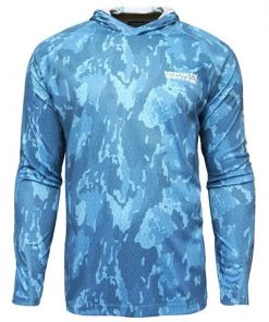 HOOK & TACKLE Men's Reef Bay UV Fishing Hooded Shirt