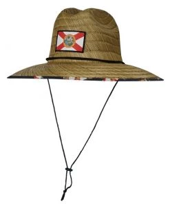HOOK & TACKLE Florida Lifeguard Fishing Straw Hat