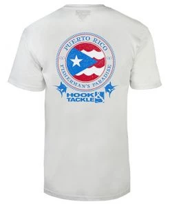 HOOK & TACKLE Men's Fishing Puerto Rico Shirt