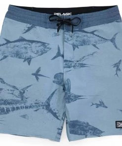 PELAGIC Men's Gyotaku Deep Drop Board Shorts