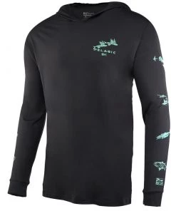 PELAGIC Men's Gyotaku Aquatek Hooded Shirt