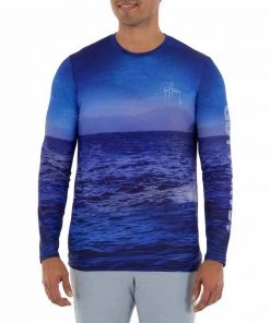 GUY HARVEY Men's Fish On Sun Shirt