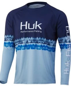 HUK Men's Salt Stripe Pursuit Shirt