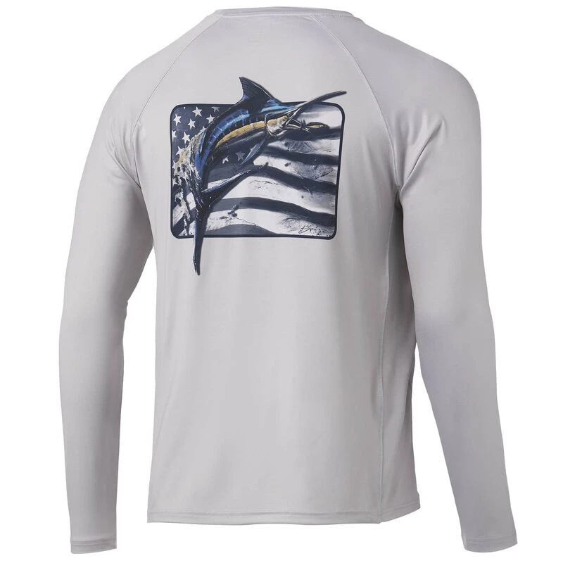 HUK Men's KC Americana Sushi Pursuit Shirt