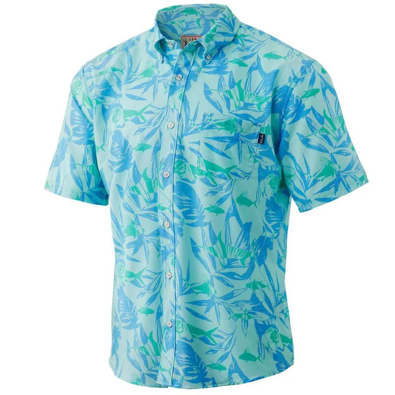 HUK Men's Kona Ocean Palms Shirt
