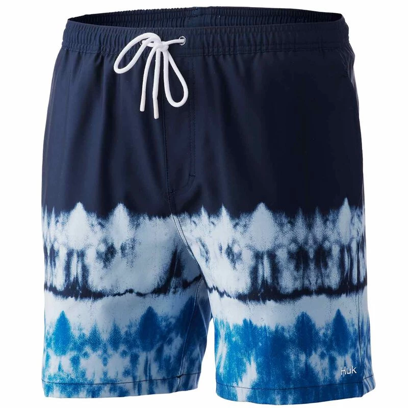 HUK Men's Pursuit Salt Dye Swim Trunks