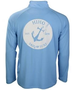 HIHO Men's Oval Anchor 1/4 Zip Tech Shirt