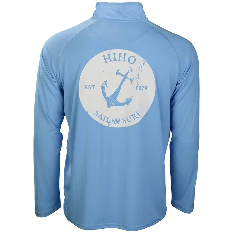 HIHO Men's Oval Anchor 1/4 Zip Tech Shirt