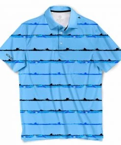 SCALES Men's Striker Stripes Polo