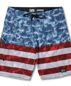 PELAGIC Men's Sharkskin Americamo Board Shorts